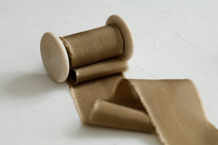 Brown Silk Ribbons