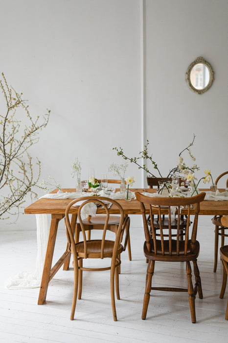 Gauze Table runner - Ivory