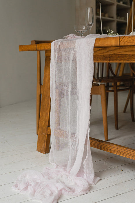 Gauze Table runner - Amethyst