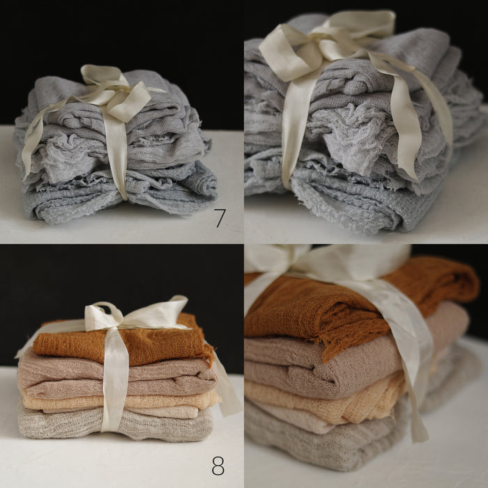 Gauze cotton - assorted remnant fabric set
