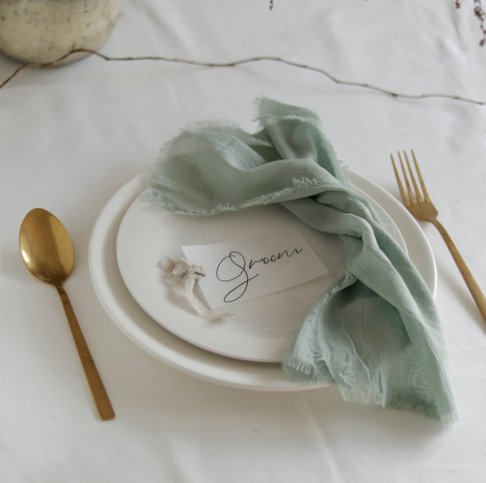 Gauze cotton napkins - Seaglass